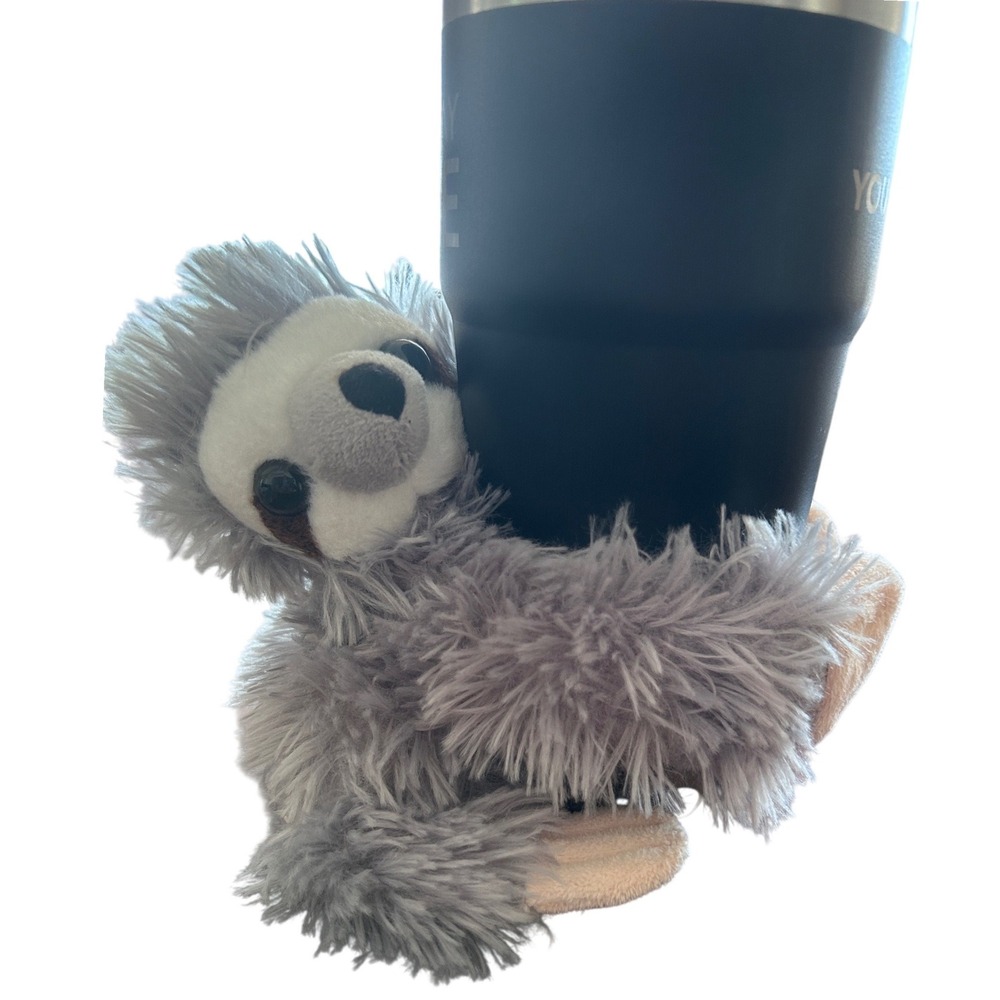 Wild Republic Sloth Plush Polyester Small Grey Excellent Slothcore Hugger